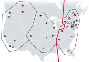 nhlMap1b NHL Realignment Map 1b