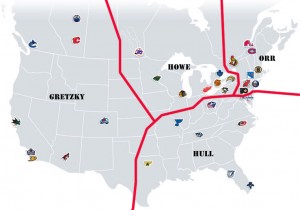 NHL Realignment Map - Week 8