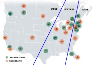 NHL Realignment Map - Week 11