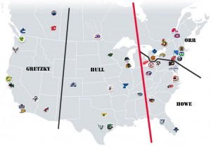 NHL Realignment Map - Week 14