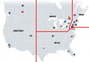 NHL Realignment Map - Week 18