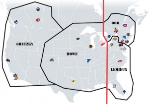 NHL Realignment Map - Week 19