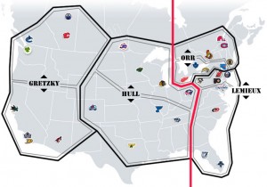 NHL Realignment Map - Week 21