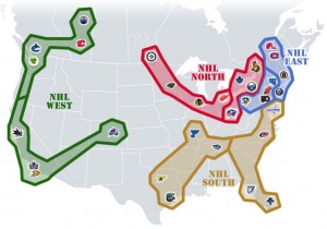 NHL Realignment Map - Week 31